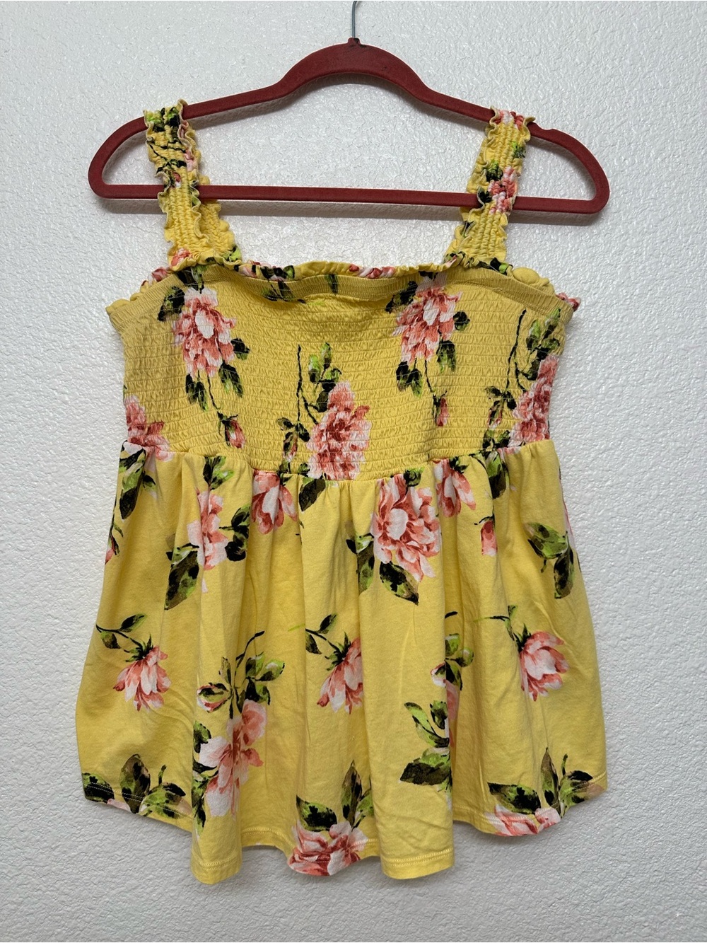 torrid Yellow Floral Smocked Camisole